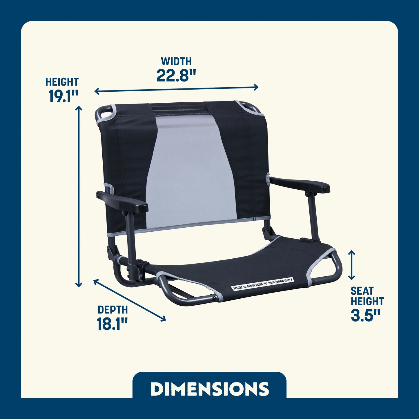Big Comfort Stadium Chair™ with Armrests