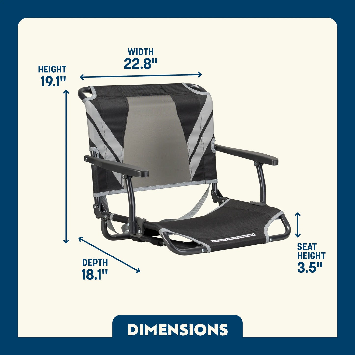 Big Comfort Stadium Chair™ with Armrests